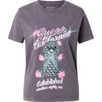 GUESS Guesstil kvinder. W6RI38I3Z14 Bjørn T-shirt sort (S), Casual, Bomuld, Korte ærmer