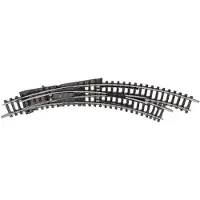 Minitrix T14957 N skinne Kurvesporskifte, Højre 194.6 mm 42 ° 194.6 mm, 228.2 mm