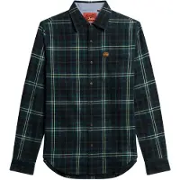 Superdry Superdrytil mænd. M4010727A Lumberjack navy skjorte (S), Casual, Bomuld, Lange ærmer, Blå