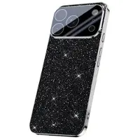 Mtp Products iPhone 17 Pro Max Mousserende Glitter Hybrid Cover - Sort