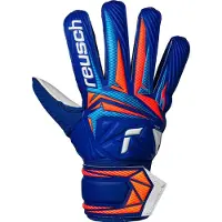Reusch Målmandshandske Attrakt Solid - Blå/Hvid/Orange Børn, størrelse 4½