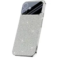 Mtp Products iPhone 17 Mousserende Glitter Hybrid Cover - Sølv