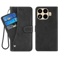 Mtp Products Xiaomi 15T Pro Elegant retro-pungetui med roterende kortholder - sort