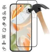 Mtp Products Motorola Moto G57 Skærmbeskyttelse Hærdet Glas - Full Fit - 9H - Sort kant