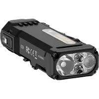 Wuben X4 Black, rechargeable tactical flashlight for cycling and EDC, 1500 lumens