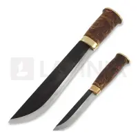 Kauhavan Puukkopaja Double Leuku 210 kniv, stained
