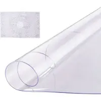 Vevor Plastikborddug, 48 x 48 tommer 2,0 mm tyk klar bordbeskytter, rund PVC-skrivebordsmåtte, vandtæt og nem rengøringsvenlig skrivebordsmåtte, til kontorkommode, spisebord, natbord