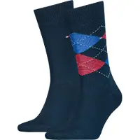 Tommy Hilfiger 2-pak sokker blå Blå Rød måle