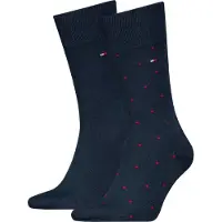 Tommy Hilfiger 2-Pakke Sokker 002 Blå Mørkeblå måle