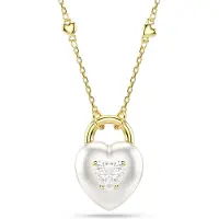 Swarovski Kæde guld / transparent / hvid