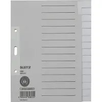 Leitz - Deler - 15 dele - for A5 (148 x 210 mm) - med faneblade - grå