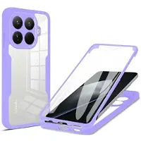 Mtp Products Xiaomi 15T Pro 360 Beskyttelse Cover - Lilla / Klar