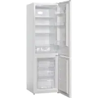 Scandomestic CBF253NFWE - Køleskab/fryser - bund-fryser - bredde: 54.5 cm - dybde: 60 cm - højde: 181 cm - 253 liter - Klasse E - hvid