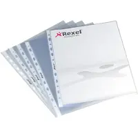 Rexel - Arkbeskytter - for A4 (210 x 297 mm) - klar (pakke med 50)