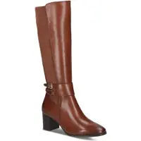 Caprice Boots, brown, made of Leather/synsthetik/textile with Block heel, Size 40.5