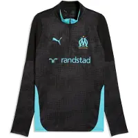 Puma Olympique de Marseille Training Quarter-Zip Top Men, Sport, Black/Aqua, S