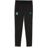 Puma Olympique de Marseille Training Pants Youth, Clothing, Black/Aqua, 7-8Y