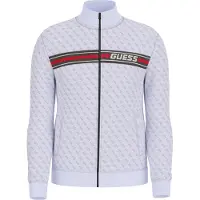 GUESS Sportssweatjakke rød / sort / hvid