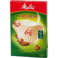Melitta Kaffefilter 1x6 Ubleget pakke med 40 stk.