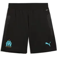 Puma Marseille Træningsshorts - Sort/Turkis - , størrelse Large