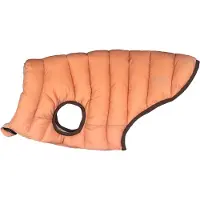 Nomad Tales Bloom hundefrakke puffer, orange/beige - ca. 45 cm ryglængde