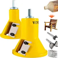 Vevor Tappskærer, 1"/25,4 mm &amp; 2"/50,8 mm diameter, med dobbelte lige klinger og knapskruer Home Master Kit, premium aluminium- og ståltræmøbelskærer, professionelt begynderværktøj til gør-det-sel