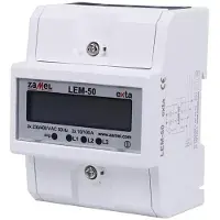 ZAMEL 3-faset digital elmåler aktiv 100A LEM-50 EXT10000322