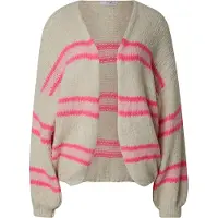 Hailys Cardigan 'Ri44a' beige / gammelrosa / lys pink