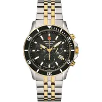 Swiss Alpine Military Herreur 7022.9147 Alpine by Grovana Sort/Stål