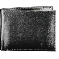 Levi's Tegnebog 'Batwing Bifold ID Caviat Leather Black' sort
