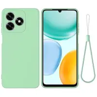Mtp Products Honor X5c/X5c Plus/Play10A Flydende silikone cover med håndrem - grøn