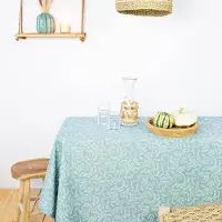 TODAY dug til bord rektangulær 240 x 140 cm, grønt mønster
