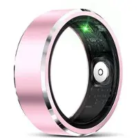 Mtp Products R5 Smart Ring i aluminiumslegering med opladningsetui - Størrelse: 8/18.2mm - Pink