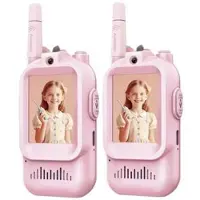 Mtp Products JK200 Video Walkie-Talkie til børn med kamera - 2 stk. - Lyserød