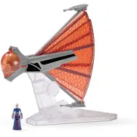Star Wars Micro Galaxy Squadron Light Armor Class Asajj Ventresss Ginivex Starfighter-3-tommers k?ret?j med 1-tommer Asajj Ventress Micro Figur