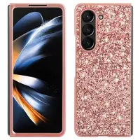 Mtp Products Samsung Galaxy Z Fold6 Glitter Series Hybrid Cover - Rødguld