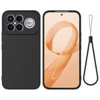 Mtp Products Xiaomi Redmi K90 Pro Max/Poco F8 Ultra Flydende silikone cover med håndrem - sort