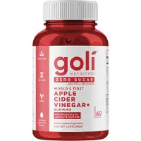 Goli Nutrition , Verdens Første Appelsinsyre-Vinæger+ Gummies, Nul Sukker, 60 Gummies