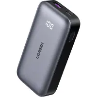 UGREEN - Powerbank - 10000 mAh - 30 Watt - PD, QC, Apple Fast Charge - 2 output-stikforbindelser (USB, USB-C) - sort