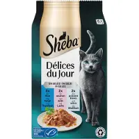 Sheba Délices du Jour i Gelé - Tun, Laks og Hvidfisk