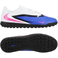 Nike Phantom 6 Club Low Cut TF Attack - Blå/Pink/Hvid - Turf (TF), størrelse 38