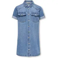 ONLY GIRLS Kjole 'ONLKOGLISA' blue denim
