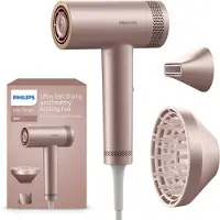 Philips Hårtørrer 8000 Series BHD837 - hairdryer - pink champagne - 1400 W