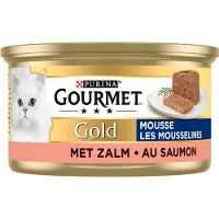 Gourmet Gold Mousse med laks vådfoder til katte (85 g)