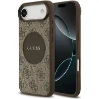 GUESS 4G Circle Classic Logo MagSafe-etui til iPhone Air - brun