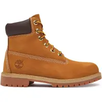 Timberland Timberlandunisex til børn. TB1129097131 Læderstøvler 6 tommer Premium gul (39), Fast, Blonder, Casual, børnetøj