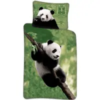 Licens Panda sengetøj - 100% bomuld - Junior sengetøj 100x140 cm