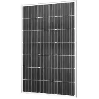 Vevor 100W monokrystallinsk solpanel, 23% højeffektivt mono-PV-modul med stabil MC4-udgang og aluminiumsramme, IP65 vandtæt solpanel til bil, båd, campingvogn, fladt tag, off-grid applikationer