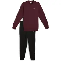 Puma Essentials Elevated Crew Sweat Suit Men, Clothing, Ruby Shimmer, L