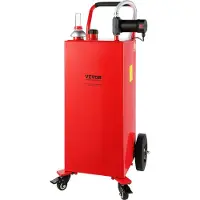 Vevor 30 gallon dieselcaddy, 23,5 l/min, 180 W bærbar opbevaringstank med elektriske pumpehjul, dieseloverførselstank til brændstofpåfyldning